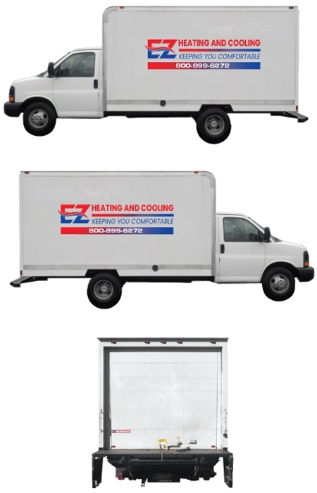 Custom Vinyl Graphics 14-Foot Truck's Visibility - Low Coverage