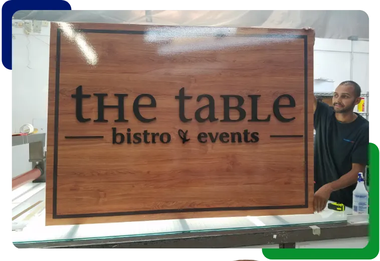 TheSignChef Custom Table Bistro and Events Sign